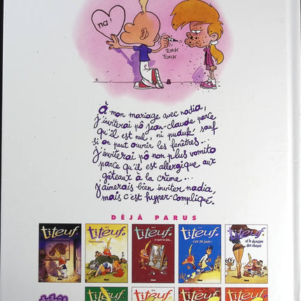 Titeuf – Band 10 – Nadia heiratet – Zep – Comic