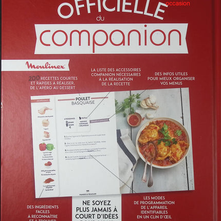 Livre cuisine Companion Moulinex La Bible officielle 200 recettes robot cuisine complet livre occasion - Cuisine recette - Livre