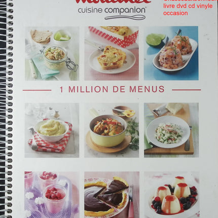 Livre de cuisine 1 million de menus Companion Moulinex recettes robot cuisine facile quotidien livre occasion - Cuisine recette - Livre