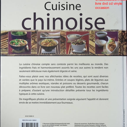 Livre cuisine Cuisine chinoise Naumann & Göbel recettes asiatiques faciles wok riz nouilles livre occasion - Cuisine recette - Livre