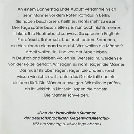 Roman contemporain migration Berlin Gehen ging gegangen Jenny Erpenbeck réfugiés société allemande livre occasion - Livre en Allemand