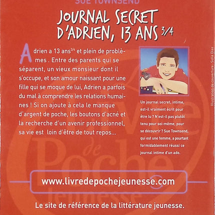 Le Journal secret d'Adrien 13 ans 3/4 - Sue Townsend - livre
