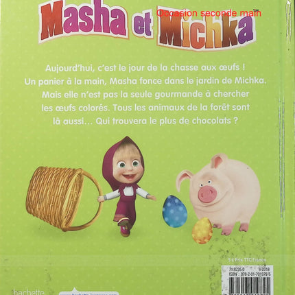 Masha et Michka – La chasse aux œufs – Natacha Godeau – Livre jeunesse Pâques, aventure et histoire pour enfants - Livre