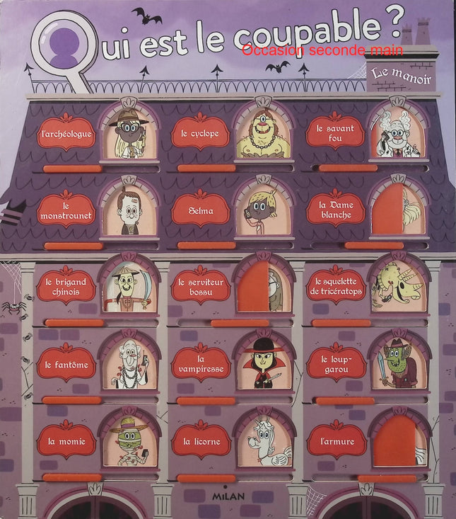 Qui est le coupable ? Au manoir – Pascal Prévôt – Livre d’énigmes et enquête policière pour enfants - Livre