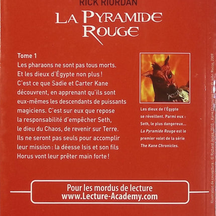 La Pyramide rouge – Rick Riordan – roman fantasy jeunesse et mythologie égyptienne - Livre