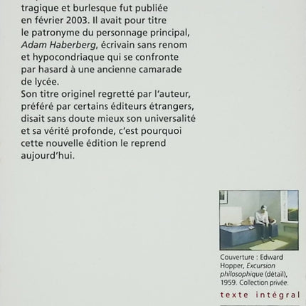Roman contemporain drame psychologique – Hommes qui ne savent pas être aimés Yasmina Reza - Livre