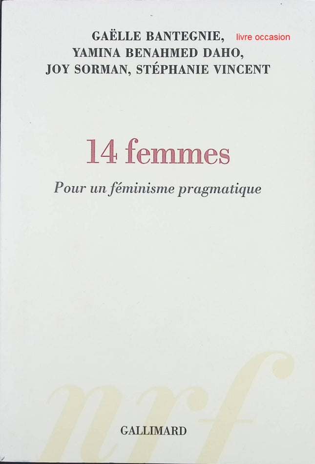 14 femmes - Pour un féminisme pragmatique - Gaëlle Bantegnie Stéphanie Vincent Yamina Benahmed Daho - livre