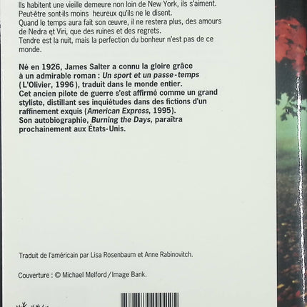 Un bonheur parfait - James Salter - livre