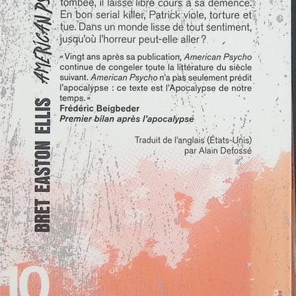 American Psycho – Bret Easton Ellis, roman culte sur la société américaine, le consumérisme et la violence - Livre