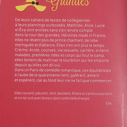 La Cour des grandes – Adèle Bréau, roman contemporain sur l’amitié féminine, la vie de famille et les défis du quotidien - Livre