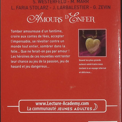 Amours d’Enfer – Scott Westerfeld, Melissa Marr et 3 autres auteurs – Recueil de romances fantastiques, histoires d’amour surnaturelles et littérature young adult - Livre