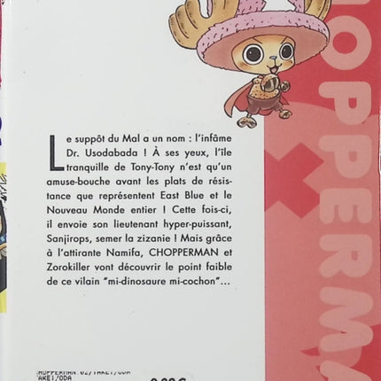 Chopperman Tome 2 – Hirofumi Takei et Eiichirô Oda – Manga humoristique One Piece, aventures de Chopper et super-héros pour jeunes lecteurs - Livre Manga