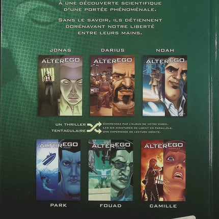 Alter Ego Saison 1 Jonas – Denis Lapière, Pierre-Paul Renders et Emil Zuga – BD thriller, mystère et science-fiction  - Livre BD