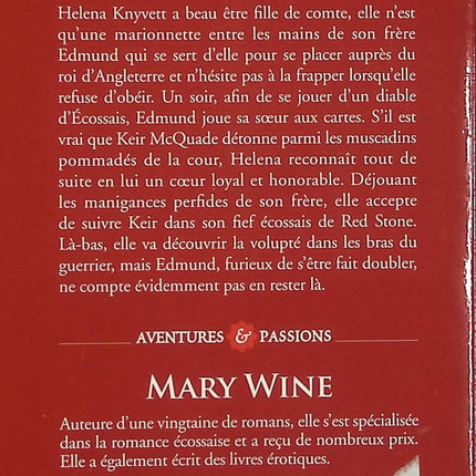Dans le lit d'un ennemi – Mary Wine – Romance historique écossaise – Highlander, clans rivaux et passion interdite - Livre