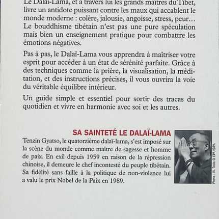 L’harmonie intérieure – La voie psycho-spirituelle du mieux-être – Le Dalaï-Lama – Spiritualité méditation sagesse bouddhiste - Livre