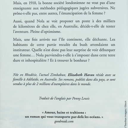 Au pays des eucalyptus – Elizabeth Haran – Roman historique saga australienne émancipation femme bush australien - Livre