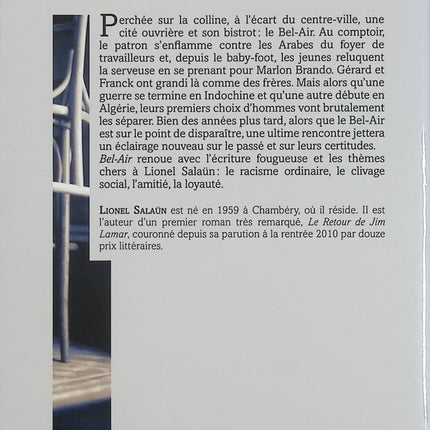 Bel Air – Lionel Salaün – Roman français social et historique sur amitié, guerre d’Algérie et cité ouvrière - Livre