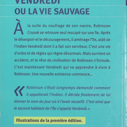 Vendredi ou la vie sauvage – Michel Tournier | Roman jeunesse d’aventure, Robinson Crusoé, île déserte et survie - Livre