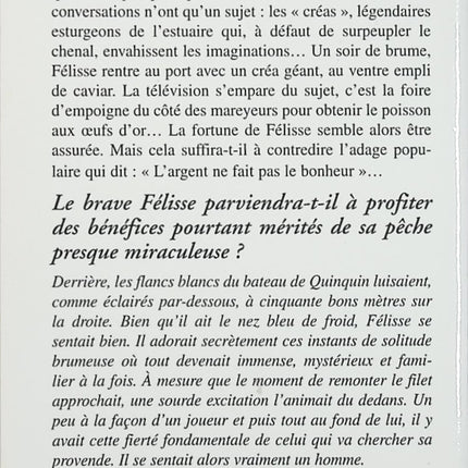 Le bonheur selon Félisse – Jean-Marc Soyez – Roman contemporain terroir estuaire pêche vie de village - Livre
