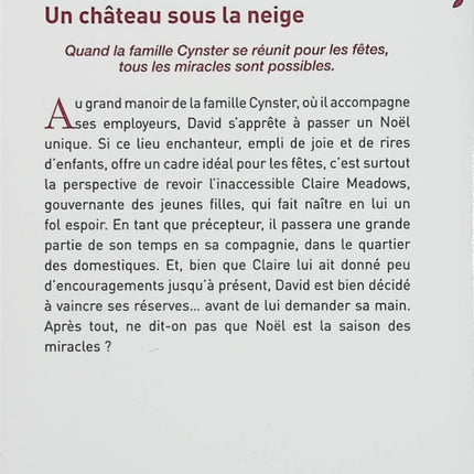Un château sous la neige – Stephanie Laurens – Romance historique écossaise et mystère dans un domaine enneigé - Livre