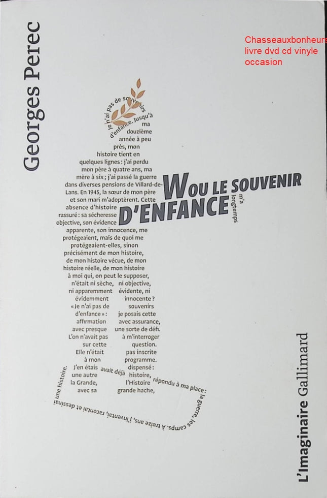 W ou le souvenir d’enfance – Georges Perec | autobiographie, mémoire, littérature française contemporaine et récit introspectif - Livre