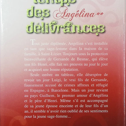 Le temps des délivrances – Angélina Tome 2 – Marie-Bernadette Dupuy – roman historique saga familiale émotions et destin occasion pas cher - Livre