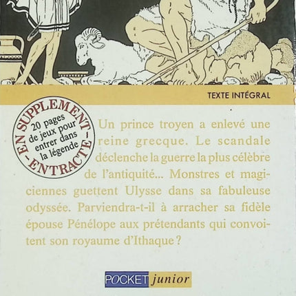 Contes et récits mythologie grecque Contes et récits tirés de l'Iliade et l'Odyssée – Georges Chandon épopée Homère résumé jeunesse occasion - Livre