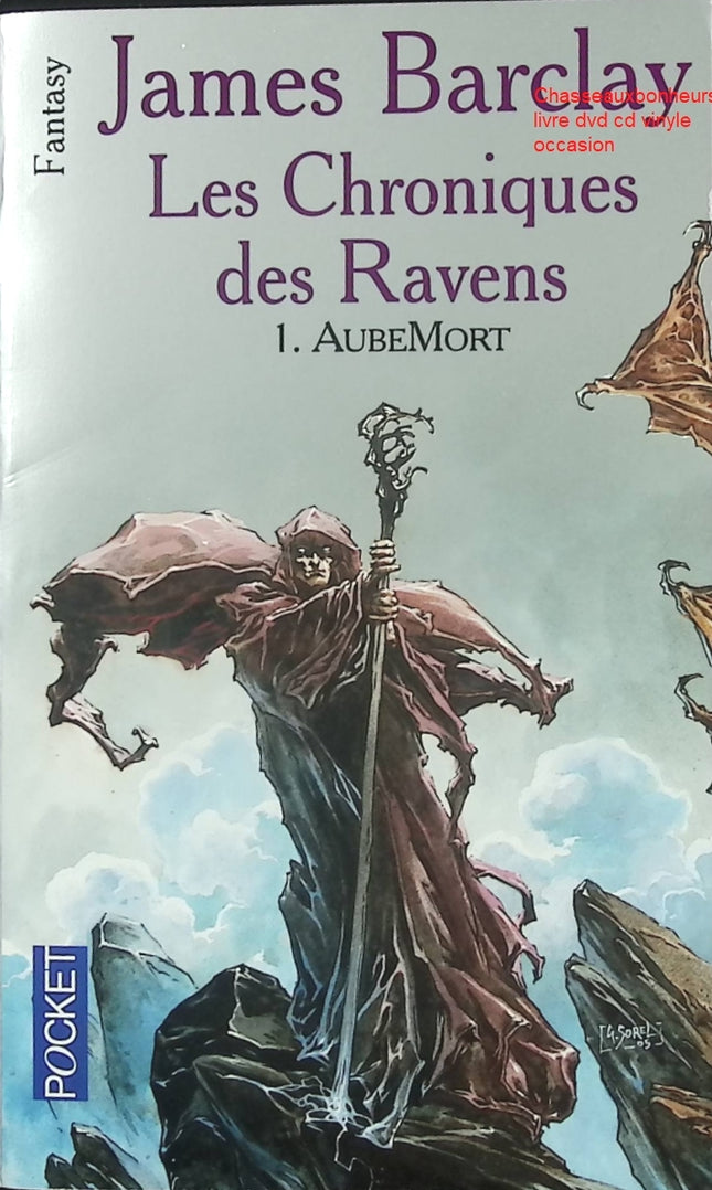Roman fantasy épique Les Chroniques des Ravens - Tome 1 AubeMort – James Barclay aventure guerriers magie dark fantasy occasion - Livre