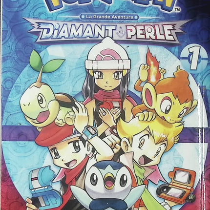 Pokémon La Grande Aventure Diamant Perle Platine Tome 1 – manga Pokémon Sinnoh aventure Hidenori Kusaka Satoshi Yamamoto d’occasion - Livre Manga