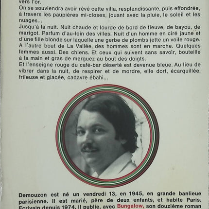 Polar Bungalow Alain Demouzon roman noir français suspense enquête crime mystère livre occasion - Livre