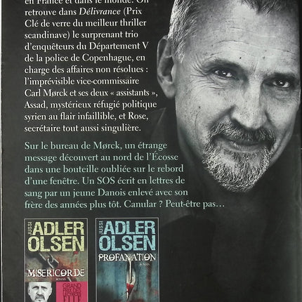 Thriller Délivrance Jussi Adler-Olsen Département V tome 3 polar nordique enquête suspense crime livre occasion - Livre