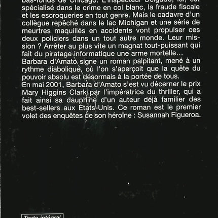 Thriller policier Avant qu’il ne soit trop tard Barbara D’Amato enquête crime suspense livre occasion - Livre