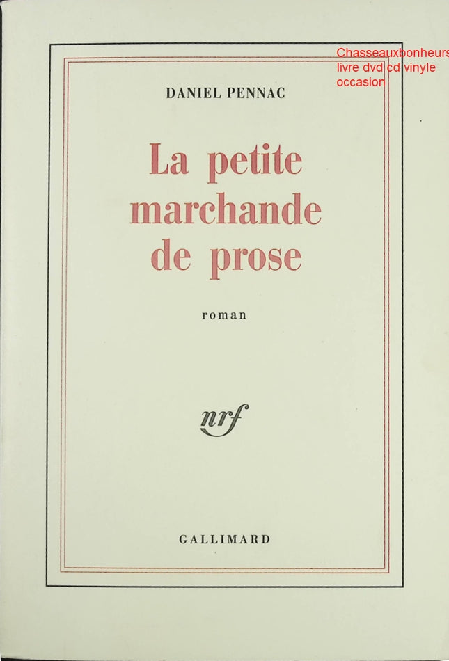 Roman policier humoristique La Petite Marchande de prose Daniel Pennac enquête Malaussène humour livre occasion - Livre