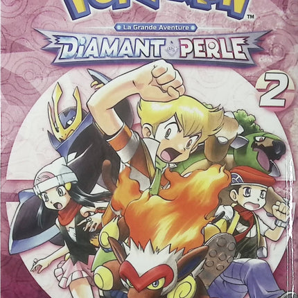 Pokémon La Grande Aventure Diamant Perle Platine Tome 2 – manga Pokémon Sinnoh aventure Hidenori Kusaka Satoshi Yamamoto d’occasion - Livre Manga