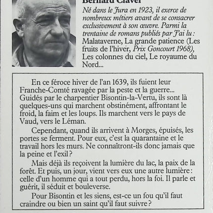 La Lumière du lac – Bernard Clavel – Roman contemporain nature et introspectif sur la solitude et la reconstruction - Livre