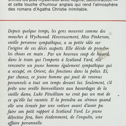 Un meurtre est-il facile ? – Agatha Christie roman policier mystère village anglais enquête crimes en série - Livre