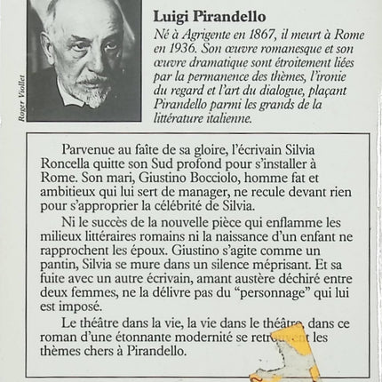 Le Mari de sa femme – Luigi Pirandello roman classique italien satire sociale couple identité humour - Livre