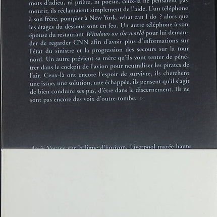 Roman contemporain 11 Septembre Mon Amour Luc Lang mémoire New York drame humain attentats livre occasion - Livre