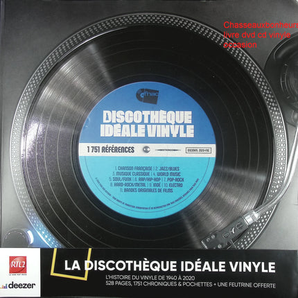 Discothèque Idéale Vinyle histoire du vinyle 1940 à 2020 livre occasion – guide musique collection vinyles culture musicale feutrine incluse - Livre