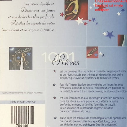 1001 Rêves Guide Illustré – Jack Altman – livre rêves symbolisme interprétation psychologie ésotérisme d'occasion - Livre