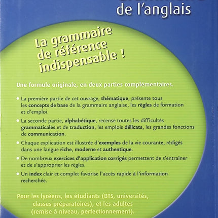 Grammaire de l’anglais – Jacques Marcelin – manuel anglais grammaire conjugaison règles exercices scolaire d’occasion - Livre