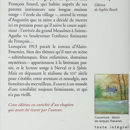 Le Grand Meaulnes – roman classique français d’aventure et de jeunesse Alain-Fournier occasion - Livre