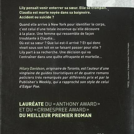 Le Mal que tu m’as fait – Hilary Davidson – thriller psychologique manipulation secrets famille occasion - Livre