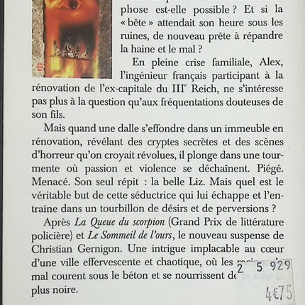 Roman Berlinstrasse Christian Gernigon histoire européenne mémoire guerre secrets suspense livre occasion - Livre