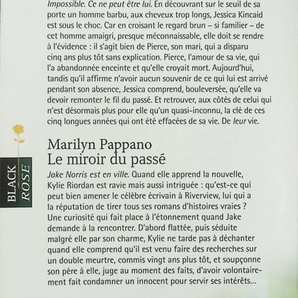Roman suspense romantique Retour à Edgewood / Le Miroir du passé – Amanda Stevens & Marilyn Pappano mystère amour secrets passé occasion - Livre