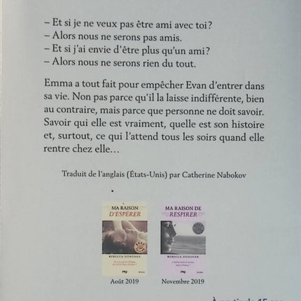 Ma Raison de Vivre – Rebecca Donovan – roman jeunesse amour drame émotions adolescence d'occasion - Livre