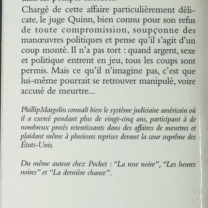 Piège funéraire – thriller juridique américain suspense procès Phillip M. Margolin occasion - Livre