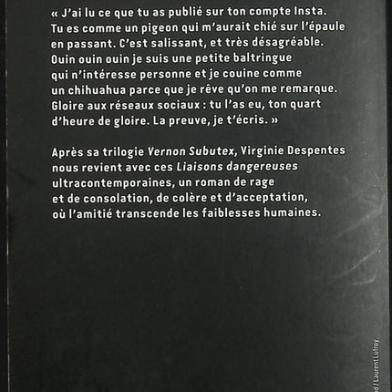 Cher connard – Virginie Despentes | Roman contemporain, correspondance, société et critique sociale - Livre