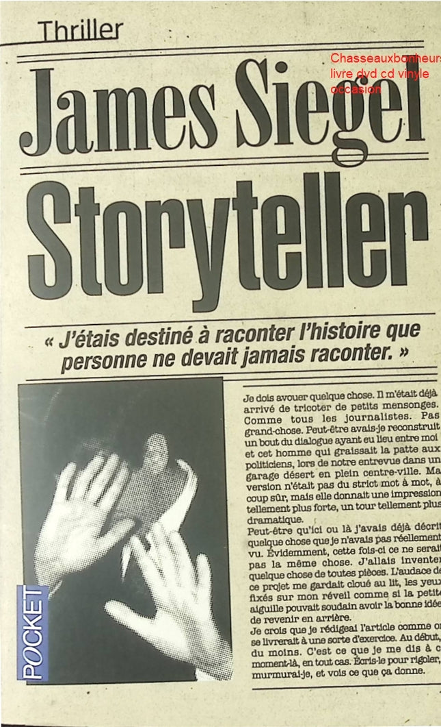 Storyteller – James Siegel – thriller psychologique manipulation complot média occasion - Livre