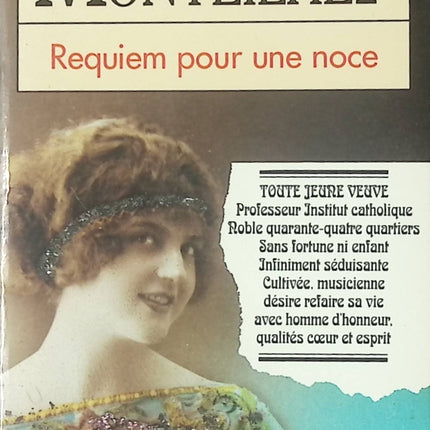 Requiem pour une noce – Hubert Monteilhet – roman noir psychologique crime et manipulation occasion - Livre